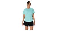 maillot de manga corta para mujer asics core run azul