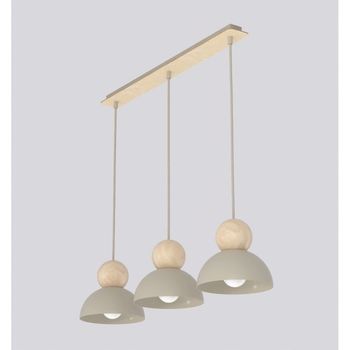 Lámpara colgante reta moca (3 luces)