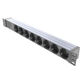 MicroConnect Regleta 8 Tomas para Rack 1U 19