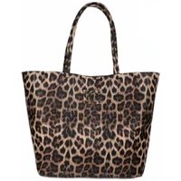 lola casademunt bolso basic animal print shopper para mujer