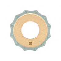mordedor de silicona y madera gear menta