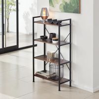 estanteria 675 x 315 x 1215cm madera industrial oscura