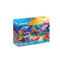 playmobil family fun - set de regalo buceadora de tesoros