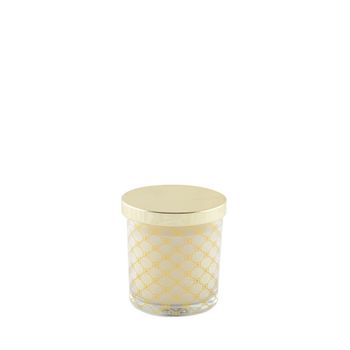 Vela de almizcle dorada con tapa 7.8x8.2 cm