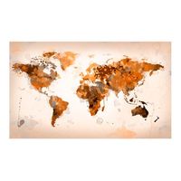 papel pintado 3d - el mundo en marrones 450x270 cm