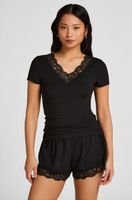 hunkemoller conjunto pijama nana negro