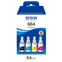 original multipack epson ecotank l455 printer ink cartridges 4 pack -c13t664140
