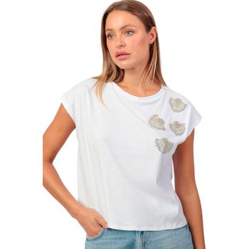 Admas Camiseta Camiseta de manga corta Shine Fun para mujer