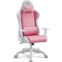 sense7 spellcaster fuku pu silla gaming ergonomico ajustable soporte lumbar blancarosa