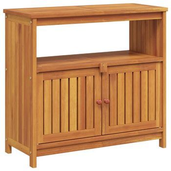 Mesa Consola，mesa De Entrada，mesa Auxiliar De Jardín Madera Maciza Acacia 80x35x75 Cm