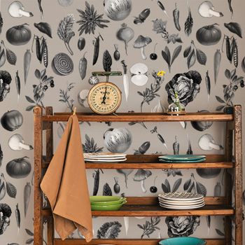 Papel Pintado Cocina, papel auténtico, 200x280cm, 8 hojas