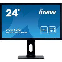 iiyama prolite b2482hs-b5 full hd 24 lcd monitor - black black