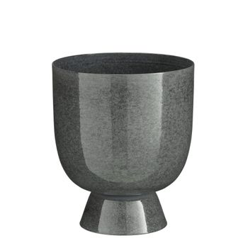 Maceta de interior james gris  h22xb19xl19cm