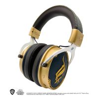 auriculares lexip hogwarts legacy ancient magic inalambricos y con cable para gaming con bluetooth microfono extraible y retroiluminacion azul y oro