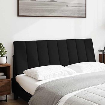 Cabecero，panel De Cabecero De Cama Acolchado Hanko Tela Negro 140 Cm