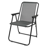 set de 4 sillas plegables gris h75 cm