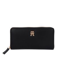 tommy hilfiger cartera con cremallera negro aw0aw17266-bds