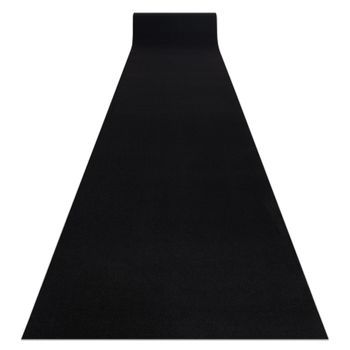 Alfombra De Pasillo Con Refuerzo De Goma Rumba Un Solo Color Negro 100 100x1400 Cm