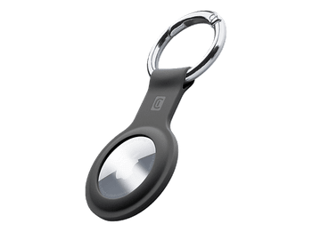 Llavero - CellularLine Key Ring, Funda para AirTag, Negro