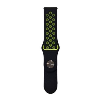 Correa INNOVA by Innova Celular SWC8 Silicona Bicolor Negra/Lima