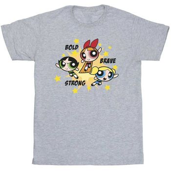 Dessins Animés Camiseta Bold Brave Strong para hombre