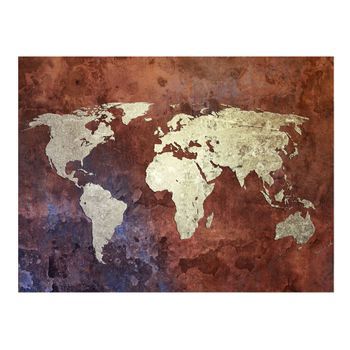 Papel Pintado 3d - Continentes De Hierro (350x270 Cm)