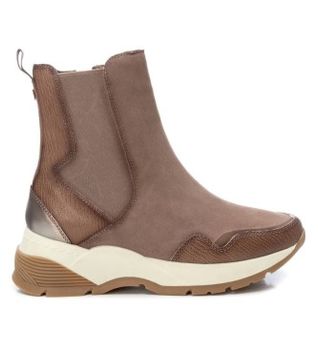 Carmela para mujer. 16117003-TAUPE Botines 161170 taupe (37), Marrón, 1 a 3cm, Serraje, Cremallera, Casual