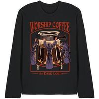 steven rhodes camiseta manga larga worship coffee para hombre