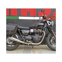 silenciador de escape triumph street twin e4 mass cafe racer par