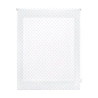 estor enrollable premium - estor enrollable tamano 160x180 - estor premium color blanco con motas celeste  blindecor