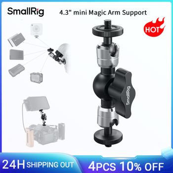 SmallRig Soporte de brazo mágico mini de 4,3 pulgadas para cámaras DSLR Sony, monitores, teléfonos inteligentes y cámaras de acción con tornillos de 1/4 