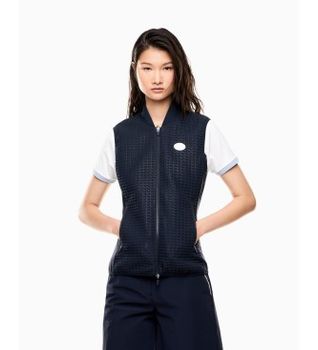 EA7 para mujer. 7W000908_AF21207 Chaleco Golf Pro marino (M), Deportivo, Poliéster