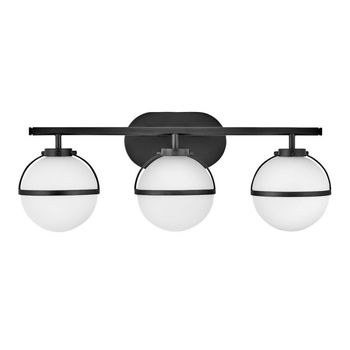 Aplique para baños hollis opal (3 luces)