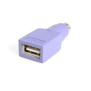 Adaptador de teclado Startech GC46FMKEY USB A hembra a PS/2 macho violeta