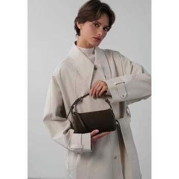 LANCASTER Bolso de mano Bolso Rectangular con cremallera S Suède Caqui para mujer