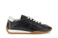 zapatillas de running con cordones en piel napa black