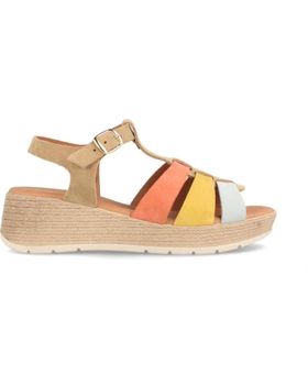de MARILA SANDALIA PARA MUJER DE SERRAJE CON CUNA MEDIA TEHERAN ARENA BEIGE