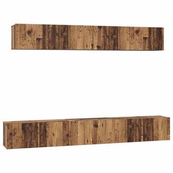 Conjunto De Mueble De Tv 5 Uds. Madera Vieja Vidaxl