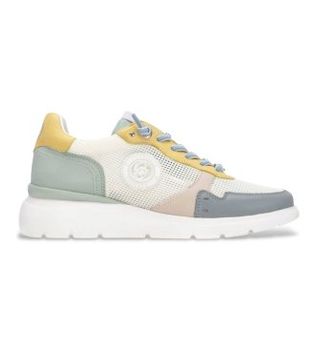 Carmela para mujer. 16312602-AQUA Zapatillas de Piel 163126 verde (38), Plano, Cordones, Casual