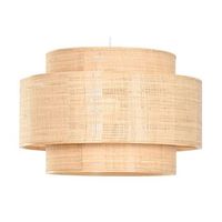 lampara techo bambu 56x56x37 natural marron