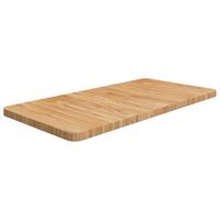 encimera de madera maciza tratada marron claro 80x40x25cm cfw76672