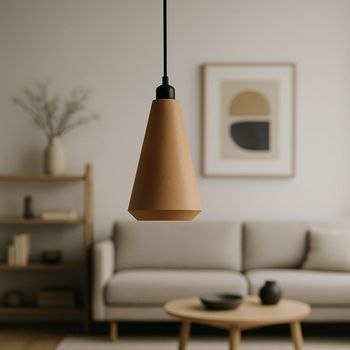 Lámpara De Techo Modelo Ruma Bnn Beige Cable De Seda Trenzado Negro Embellecedor Florón De Techo Negro Luz Led E27