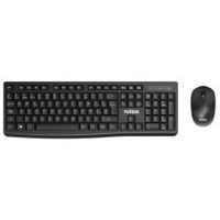 nilox nxkmwe012 teclado ratan incluido oficina rf inalambrico espaaol negro