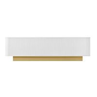 mueble de tv 3 puertas mdf urban meuble 170x405x47 cm - blanco