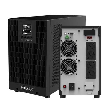 Phasak PH 9230 SAI de Doble conversión (en línea) 3 kVA 3000 W 4 salidas AC