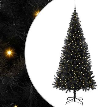 Árbol De Navidad Negro 240 Cm Pvc Vidaxl