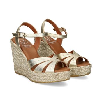 Viguera Sandalias Cuña Mujer - Beige Talla 41