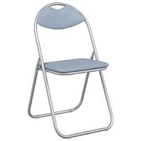 silla plegable 8 uds cuero sintetico gris 48 x 435 x 81 cm vidaxl