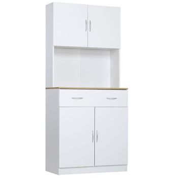 Armario alacena de cocina 80x40x180 cm blanco