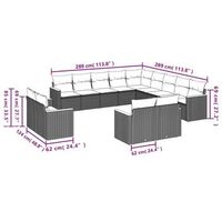 conjunto de sofa exterior incluye cojines combinacion de 13 piezas